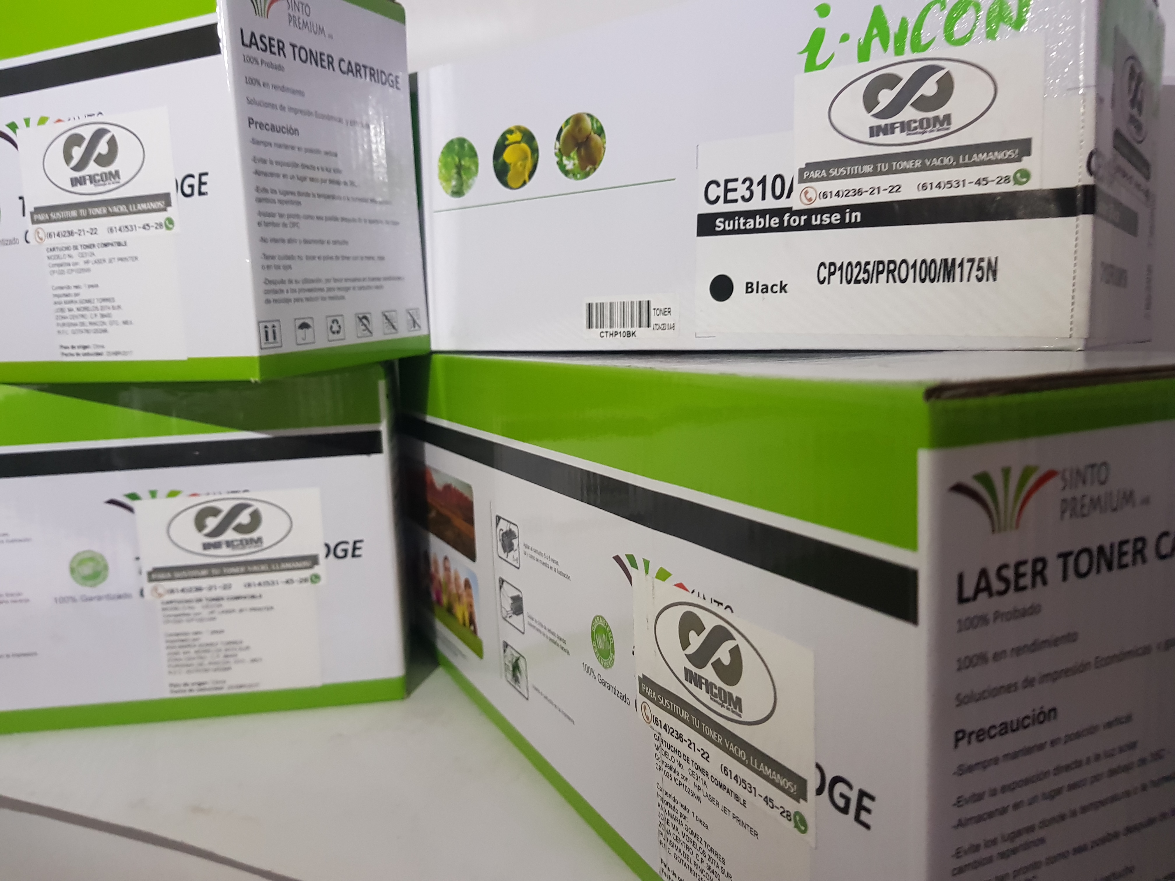 Toner compatible HP CE312A amarillo